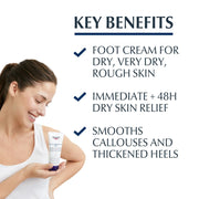 Eucerin UreaRepair Plus 10% Urea foot cream no fragrance 100ml tube lifestyle use image