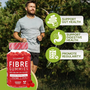 NKD Living Inulin Fibre Gummies Mixed Berry resealable pouch 60 gummies lifestyle use