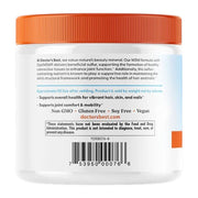 Doctor's Best MSM Powder with OptiMSM, container packaging, unflavoured, 250g, barcode