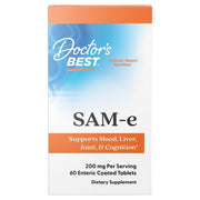 Doctor's Best SAM-e 200mg, carton packaging, unflavoured, 60 enteric-coated tablets