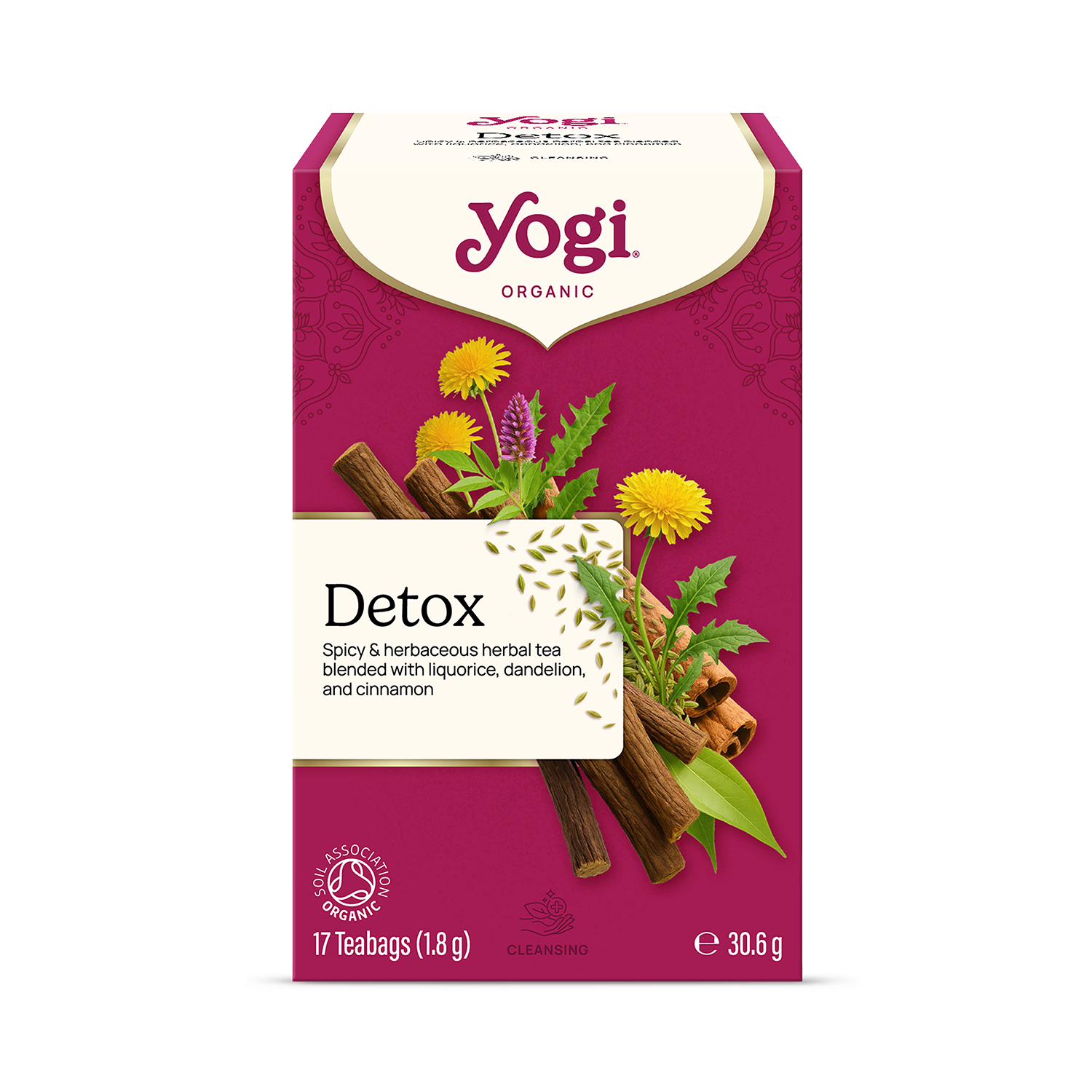 Yogi Tea Organic Detox Herbal Tea 17 Teabags 30.6g