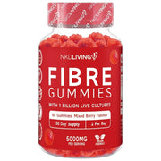 NKD Living Inulin Fibre Gummies Mixed Berry resealable pouch 60 gummies