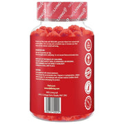 NKD Living Inulin Fibre Gummies Mixed Berry resealable pouch 60 gummies barcode