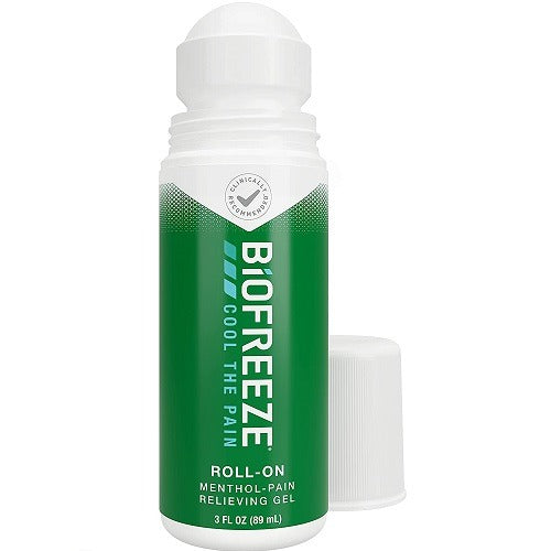Biofreeze cooling menthol roll on topical gel bottle 89ml