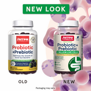 Jarrow Formulas Probiotic + Prebiotic 2 Billion CFU - 50 Gummies new look