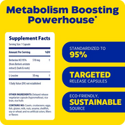 Enzymedica Berberine HCl supplement facts ingredients 60 capsules