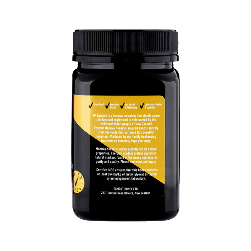 Side image: Egmont Manuka honey UMF 12 plus jar 1kg single pack