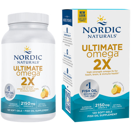 Nordic Naturals Ultimate Omega 2X - 2150 mg Omega-3 Gélules Molles au Citron