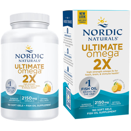 Nordic Naturals Ultimate Omega 2X - 2150 mg Omega-3 Gélules Molles au Citron
