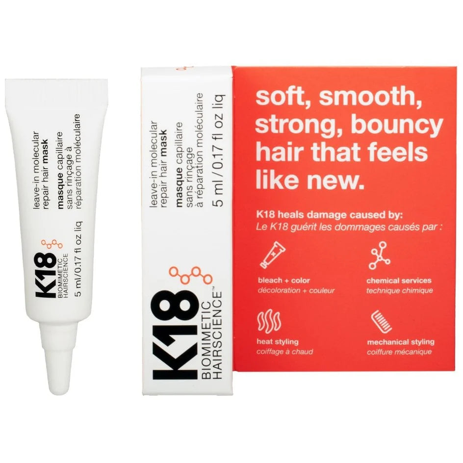 K18 Leave-In Molecular Repair Hair Mask - 5ml