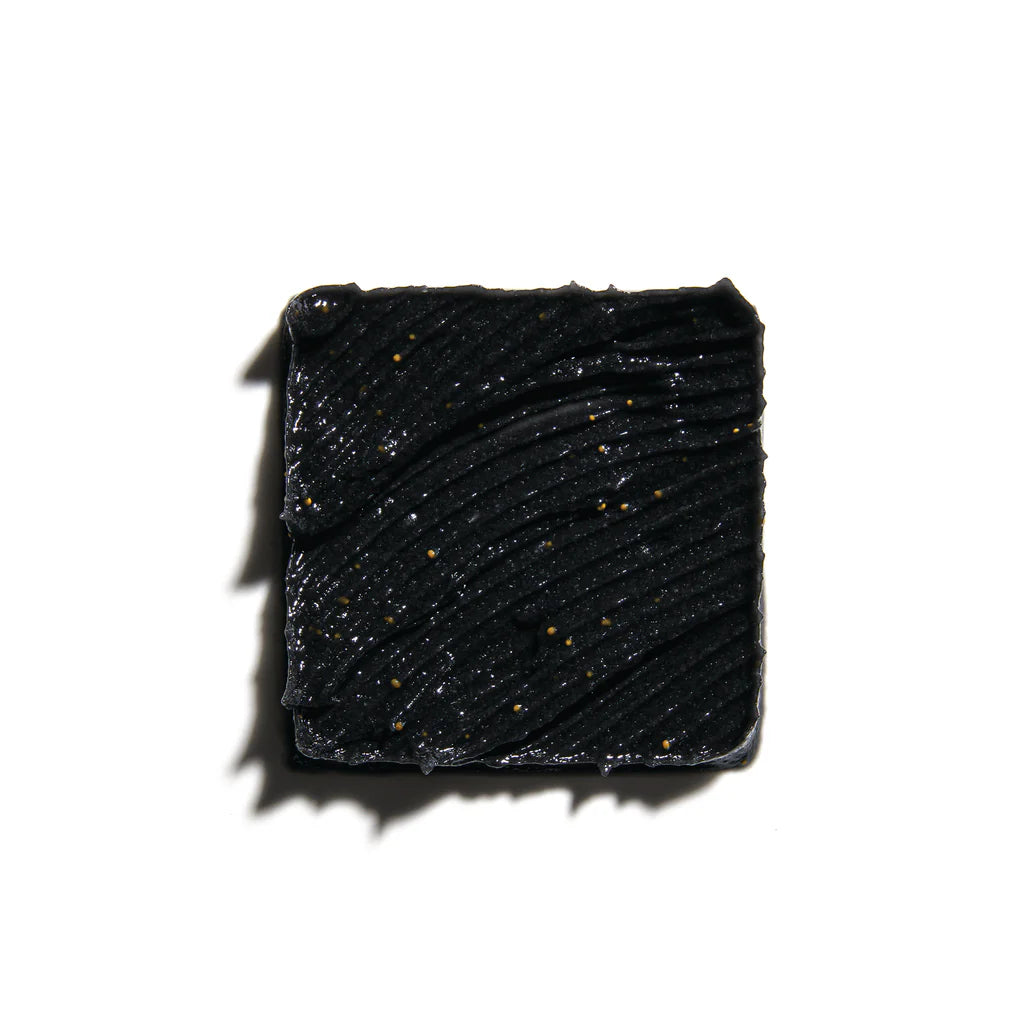 Lumin Charcoal Face Scrub for Men, on white background.