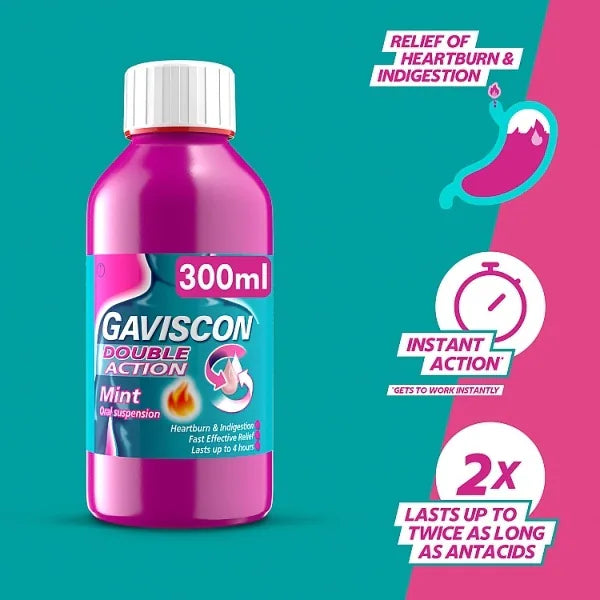 Gaviscon Double Action Mint Oral Suspension 300ml