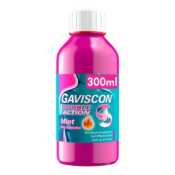 Gaviscon Double Action Mint Oral Suspension 300ml bottle