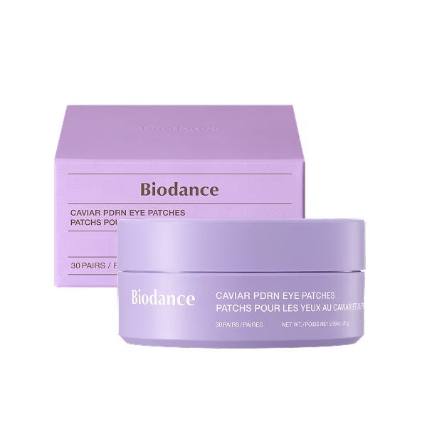 Biodance Caviar PDRN Hydrogel Under Eye Patches 30 Pairs hydrogel eye patch container & box