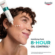 Eucerin DermoPure Clinical Mattifying Fluid carnitine salicylic acid facial fluid 40ml tube lifestyle use image