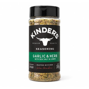 Kinder's Garlic & Herb Seasoning with Sea Salt & Lemon shaker 311g