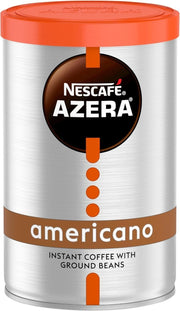 NESCAFÉ Azera Americano instant coffee with ground beans tins 75g packaging front