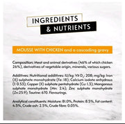 Purina Gourmet Revelations Mousse Chicken Wet Cat Food 4 x 57g ingredients and product information