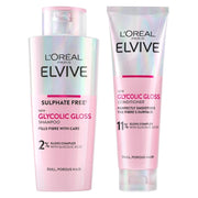 L'Oréal Paris Elvive Glycolic Gloss Shampoo and Conditioner Bundle 200ml and 150ml haircare set