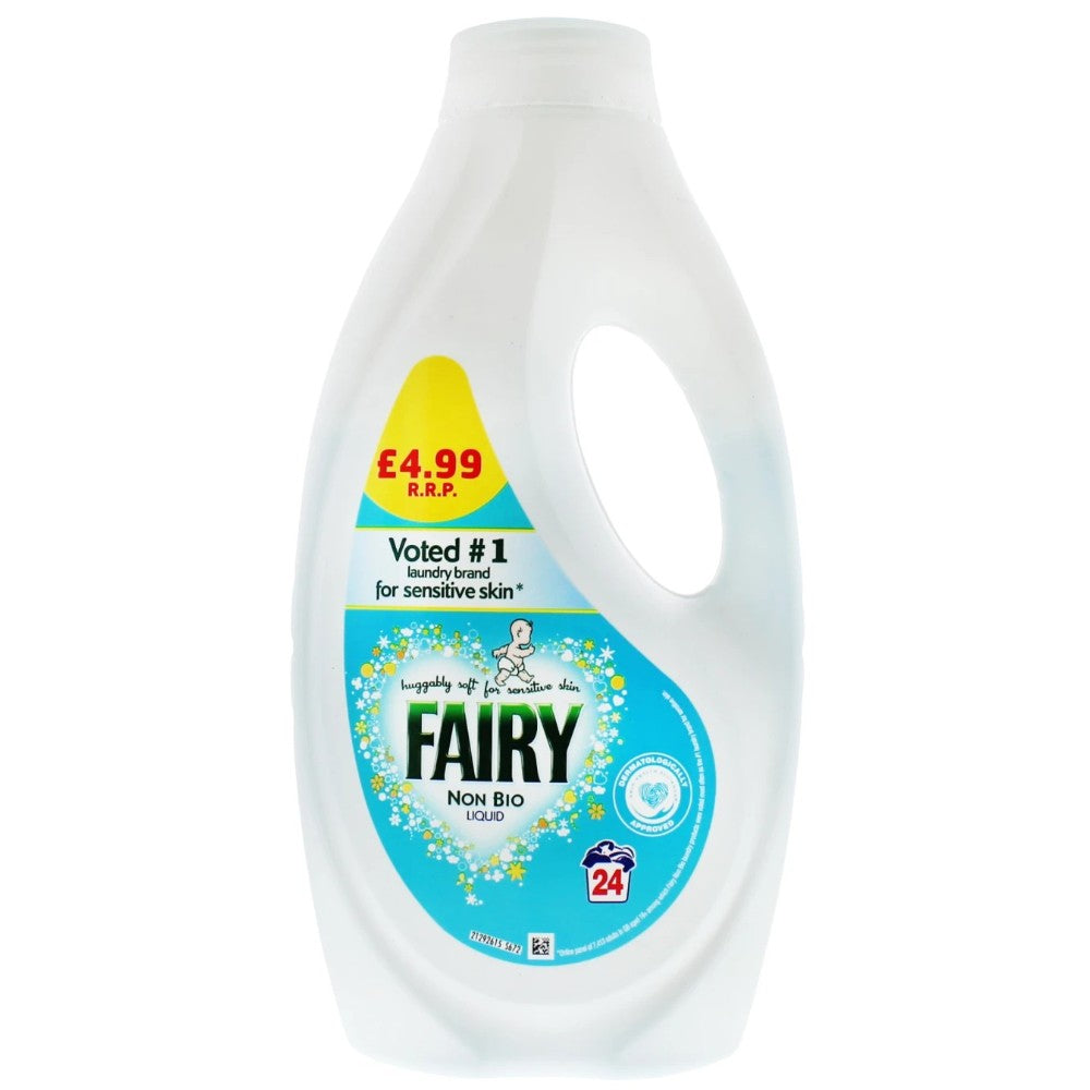 Fairy Non Bio Liquid Laundry Detergent 24 Washes 774ml bottle
