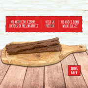 Irish Rover beef stick dog treats feeding instructions packaging 500g bag