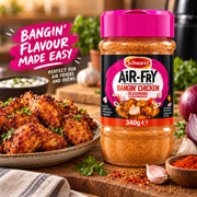 Schwartz Air-Fry Bangin' Chicken Seasoning dry seasoning shaker jar 340g lifestyle use