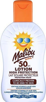 Malibu SPF50 Kids Lotion Protection – 200ml | Gentle, High-Protection Sun Care for Delicate Skin