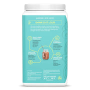 Supplement facts and ingredients list for Sunwarrior Shape Vanilla