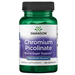 Swanson Chromium Picolinate 200mcg 60 capsules bottle supplement