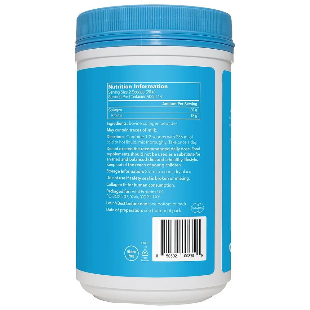 Barcode image: Vital Proteins Collagen Peptides powder unflavoured tub 284g barcode