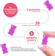 Novomins Womens Bio Balance Gummies Strawberry 60 Count natural strawberry flavour 2 per day gummies