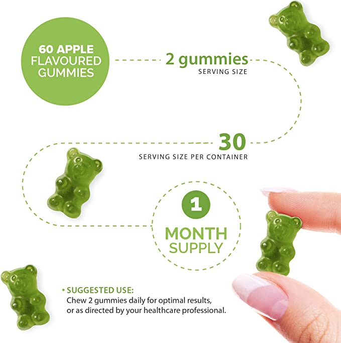 Novomins Apple Cider Vinegar 1000mg Gummies Apple - 60 Count suggested use.